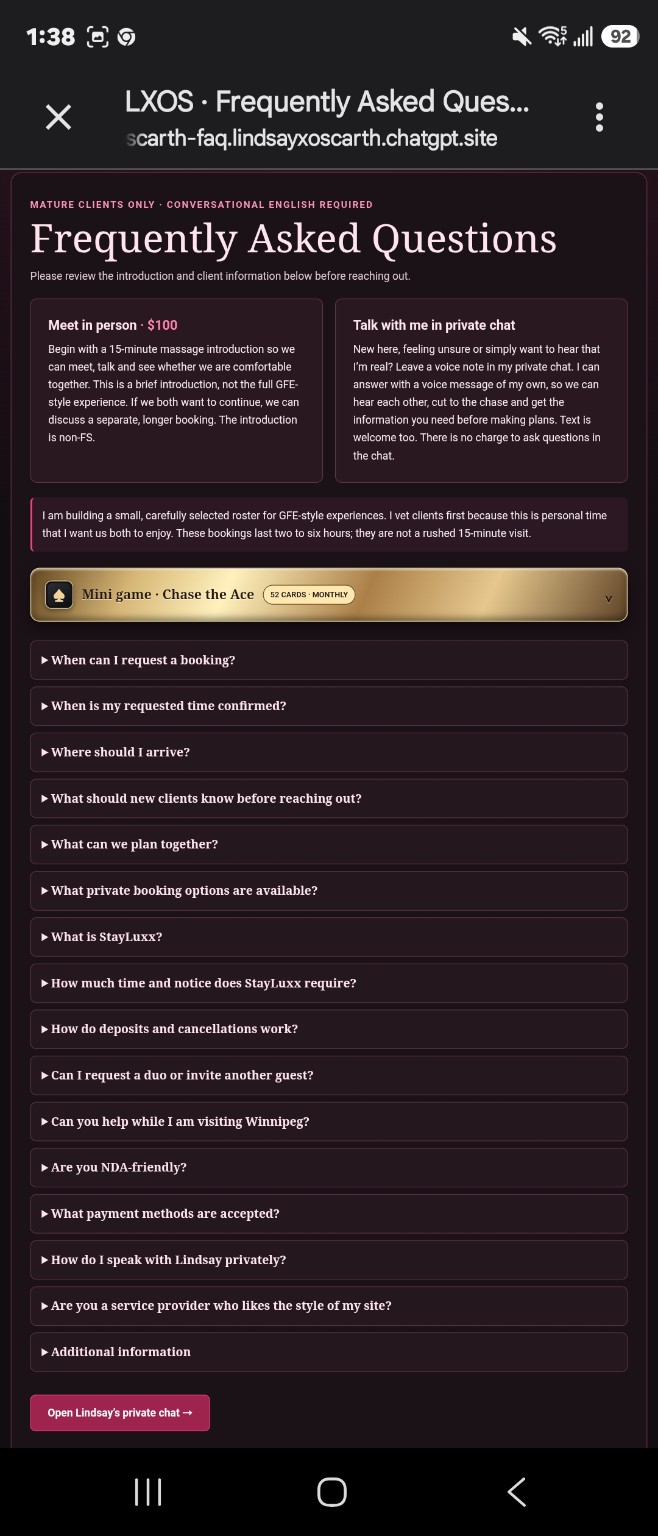 Branded frequently asked questions page with organized drop-down sections